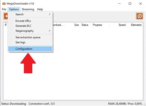 How to configure MegaDownloader .